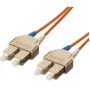 Equip SC/SC šviesolaidinis jungiamasis laidas OM1/OM2, 5,0 m, 62,5/125 µm
