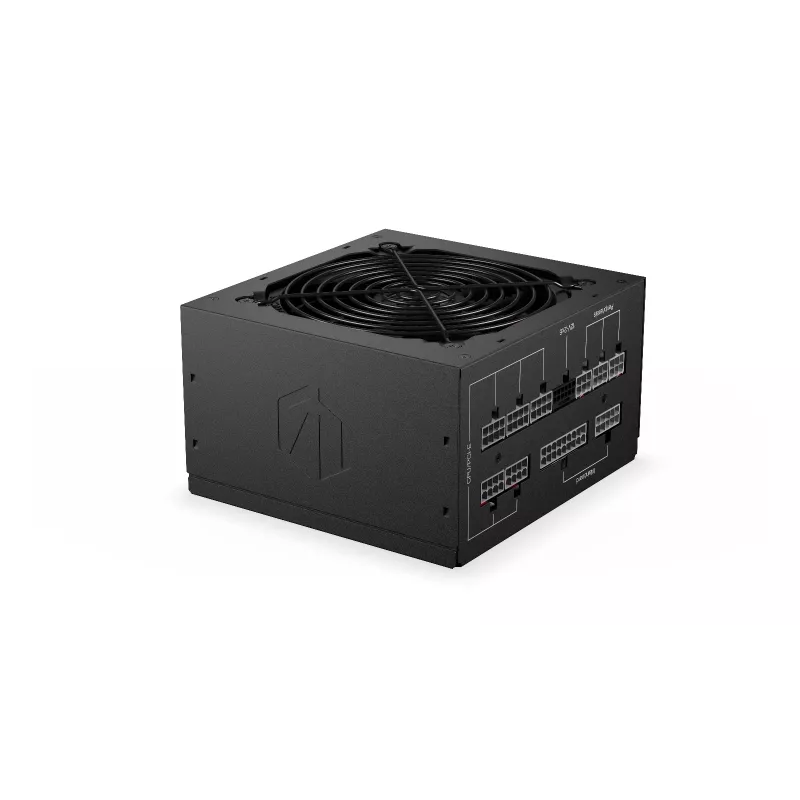Maitinimo blokas ENDORFY Supremo FM6 850 W, 24 kontaktų ATX, pilnai modulinis, 80 PLUS Gold, 120 mm ventiliatorius, juodas