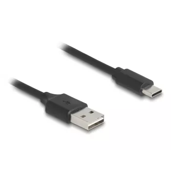 USB kabelis DeLOCK 90133 USB 2.0 0,8 m Juodas