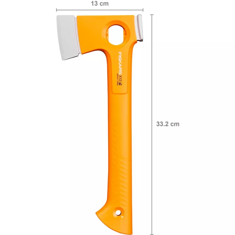 Kirvis vienaašmenis Fiskars 1069101, plieninė galva, 330 mm ilgio, oranžinis