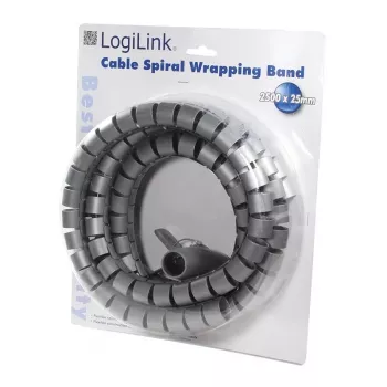 Kabelių rišimo spiralė LogiLink KAB0013 sidabrinė 2500 mm