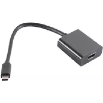 Vaizdo kabelio adapteris S/CONN 14-05005 USB Type-C į HDMI Type A juodas