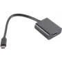 Vaizdo kabelio adapteris S/CONN 14-05005 USB Type-C į HDMI Type A juodas