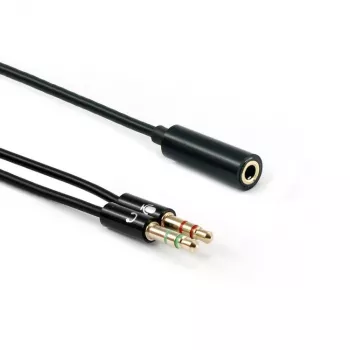 Sbox 35F-2X35M/R 3.5mm lizdas 4 kontaktai – 2 x 3.5mm kištukai 3 kontaktai 0.2m