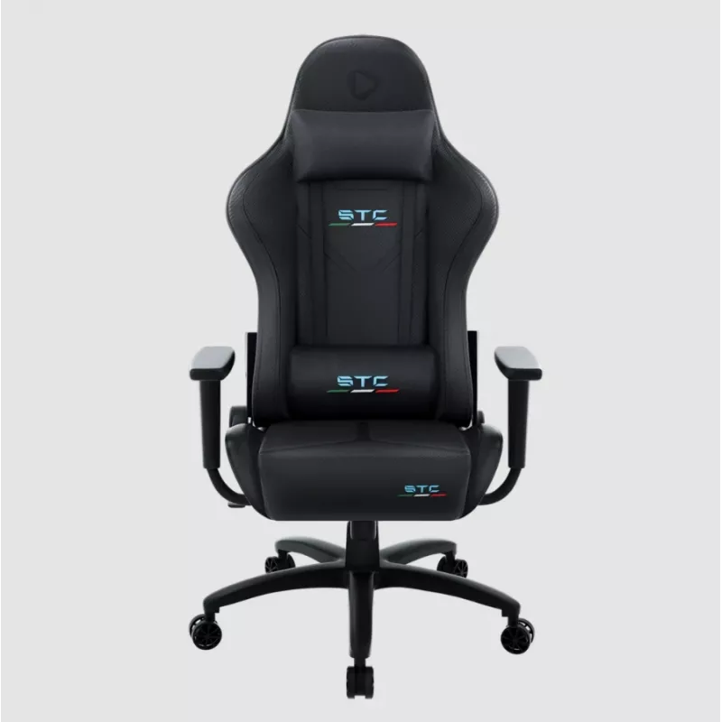 Žaidimų kėdė Onex STC Tribute Hardcore Black – ergonomiška PC/konsolės sėdynė su reguliuojamu aukščiu ir atlošimu
