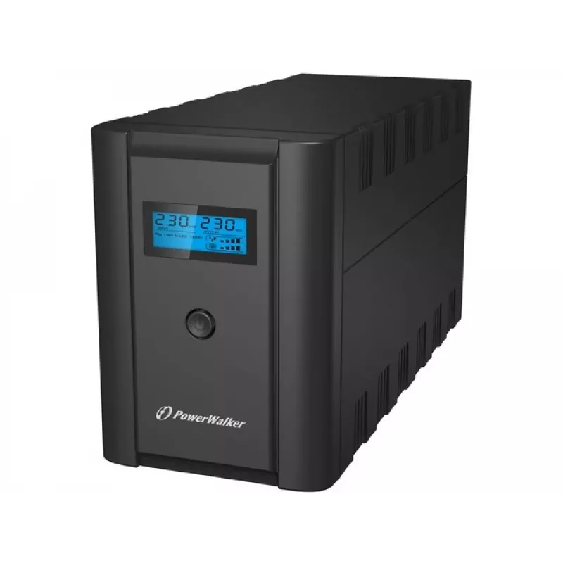 PowerWalker VI 1200 LCD/FR linijinis-interaktyvus UPS 1.2 kVA 600 W 4 AC lizdai