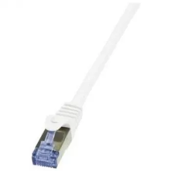 Tinklo laidas LogiLink 2 m Cat.6A RJ-45 S/FTP baltas