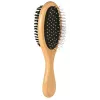 Šunų šepetys Trixie 2315 Wood dvipusis nailono šereliai, medinė rankena, 225×55 mm