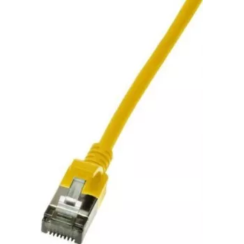 LogiLink Ultraflex SlimLine - Patch-Cable - RJ-45 (M) į RJ-45 (M) - 5 m - 3,8 mm - ekranuotas PIMF - CAT 6a - Ekranuotas, be halogenų, liejinis - Geltona, RAL 1021