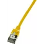 LogiLink Ultraflex SlimLine - Patch-Cable - RJ-45 (M) į RJ-45 (M) - 5 m - 3,8 mm - ekranuotas PIMF - CAT 6a - Ekranuotas, be halogenų, liejinis - Geltona, RAL 1021