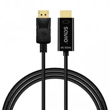 Savio CL-189 vaizdo kabelio adapteris 1,5 m Kištukas į Kištuką