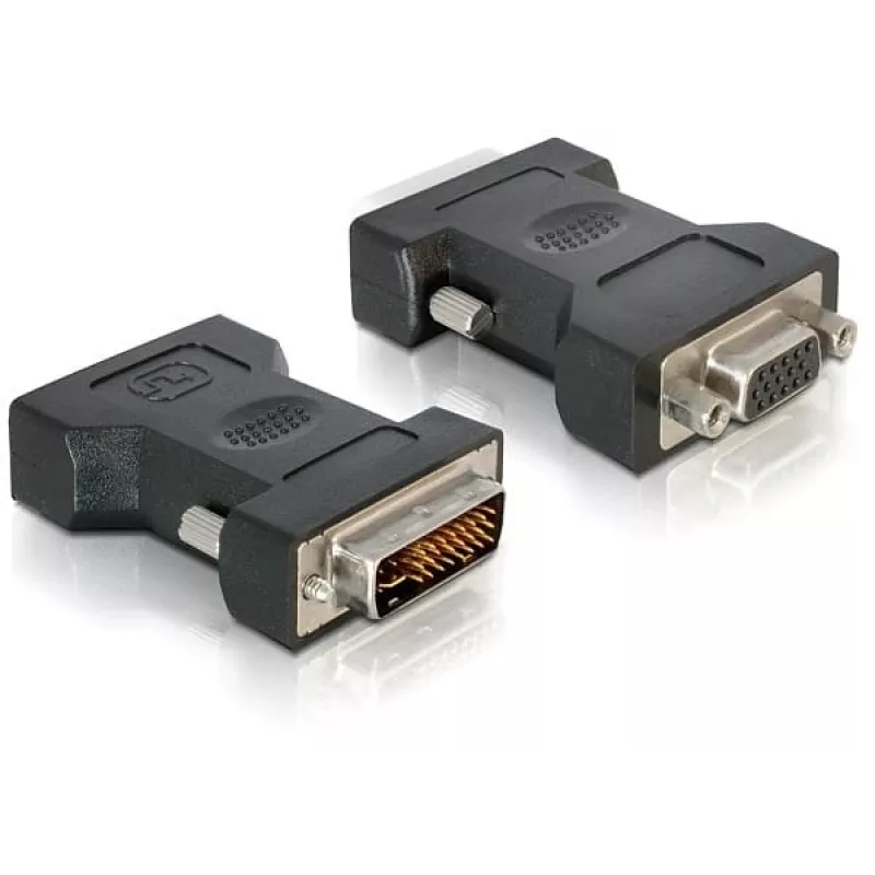 Adapteris VGA 15pin moteriškas į DVI 24+5 vyriškas DeLOCK 65016
