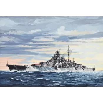 Laivo modelis Revell Bismarck surinkimo rinkinys 1:700