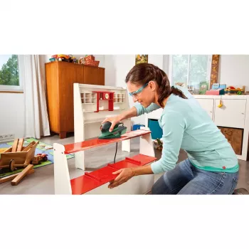 Bosch PSM 100 A daugiafunkcis šlifuoklis 26000 OPM juoda, žalia, raudona