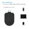 Fiksuotas USB-C įkrovimo adapteris FIXED FIXDW-AWAP-BK, skirtas Apple Watch Powerstation Uni, kompaktiškas pakaitalas