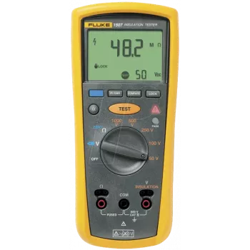 Megohmmeter Fluke 1507 - pilkas - geltonas - 600 V - 1 µF - 0,01 - 2000 MΩ - 20 % - 0,5 s (2427890)