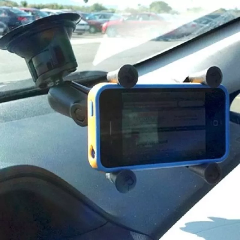RAM Mounts X-Grip Telefono Laikiklis su Sukimo Fiksavimo Siurbtuku