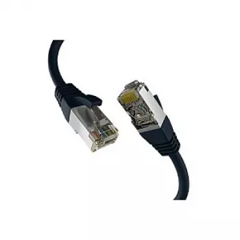 EFB-Elektronik CAT8.1 juodas 3m RJ45 jungiamasis kabelis S/FTP PIMF LSZH 2000MHz 40Gb tinklo kabelis