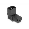 DeLOCK tinklo adapteris IEC 60320 C14 į C13 kištukinis lizdas 10 A 90° juodas 80472