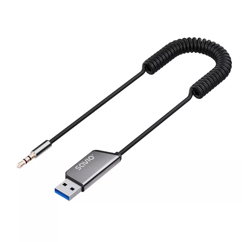 Savio TR-16 Bluetooth 5.3 siųstuvas AUX adapteris su laisvų rankų funkcija, Google Assistant/Siri