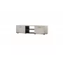 TV spintelė Cama Meble SOHO 140x43x37 cm – kashmyro viršus, juodas rėmas