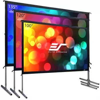 Elite Screens Yard Master 2 - Manuell - 4,57 m (180 col.) - 3,99 m - 2,24 m - 16:9 - Sidabrinis - Baltas