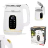 Elektrinis virdulys Adler AD 1305WG – 1.7 L, 2200 W, stiklas/plastikas, baltas/auksinis/permatomas