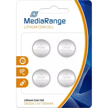 Vienkartinė baterija MediaRange MRBAT131 (CR2025, 3 V, 4 vnt.)