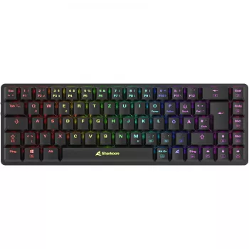 Sharkoon PureWriter W65 klaviatūra mechaninė RF belaidė QWERTZ vokiška juoda