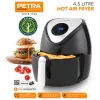 Karšto oro gruzdintuvė Petra PT4221VDEEU7 4.5L, stalviršinė elektrinė gruzdintuvė su 4,5 litro talpa