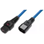 Microconnect MC-C13C14LOCK-1MB maitinimo laidas mėlynas 1 m C13 kištukas C14 kištukas