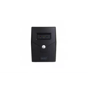 Nepertraukiamo maitinimo šaltinis DIGITUS Line-Interactive DN-170064-B 800 VA (480 W), AVR, LCD, Tower, 2 AC lizdai, F tipas