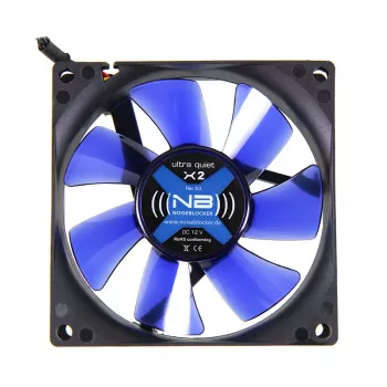 Ventiliatorius Noiseblocker BlackSilentFan X2 8 cm 1800 RPM 45 m³/h juodas
