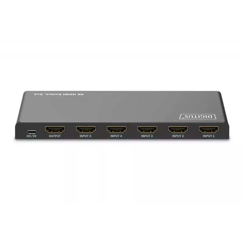 HDMI jungiklis DIGITUS DS-55332, 5x1, 4K@60Hz