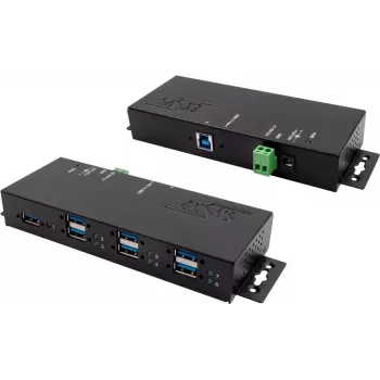 USB šakotuvas EXSYS EX-1189HMVS-3, 7× USB 3.0, metalinis korpusas