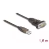 DeLOCK adapteris USB 2.0 Type-A į RS-232 D-Sub 9 kontaktų kištukas 1,5 m