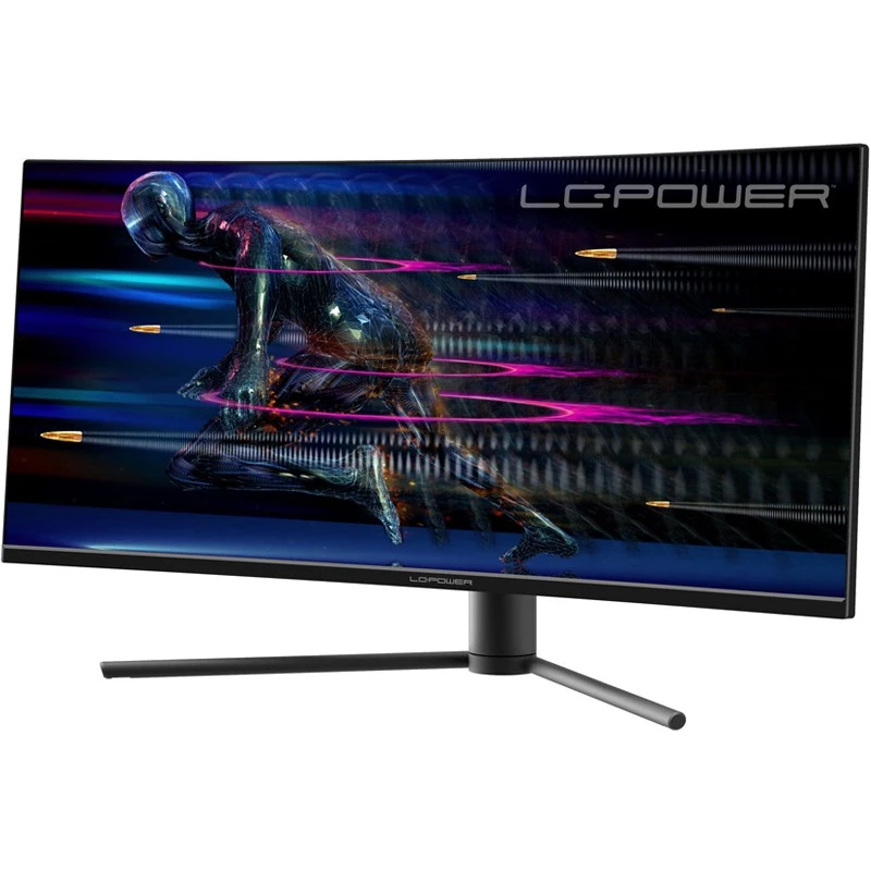 LC-Power LC-M34-UWQHD-165-C 86,4 cm (34 inch) UltraWide Quad HD monitor, 3440 x 1440, juodai raudonas