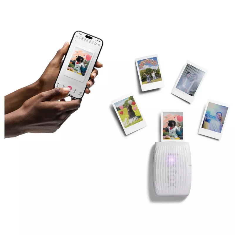 Fotospausdintuvas Fujifilm Instax Mini Link 3 White belaidis nešiojamas momentinis spausdintuvas išmaniesiems telefonams