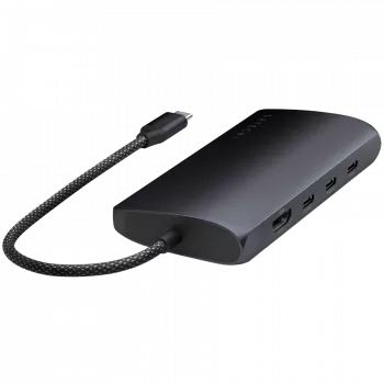 Satechi USB-C Multiport Adapter ST-P8KED — 6 prievadų, palaiko 8K raišką