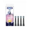Oral-B iO Gentle Care keičiamosios šepetėlio galvutės, juodos, 4 vnt.