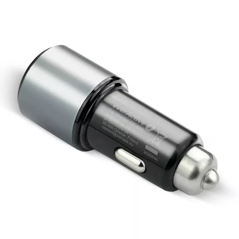 Automobilinis įkroviklis everActive CC-60Q, QC3.0, iki 83W, USB maitinimo adapteris automobiliui