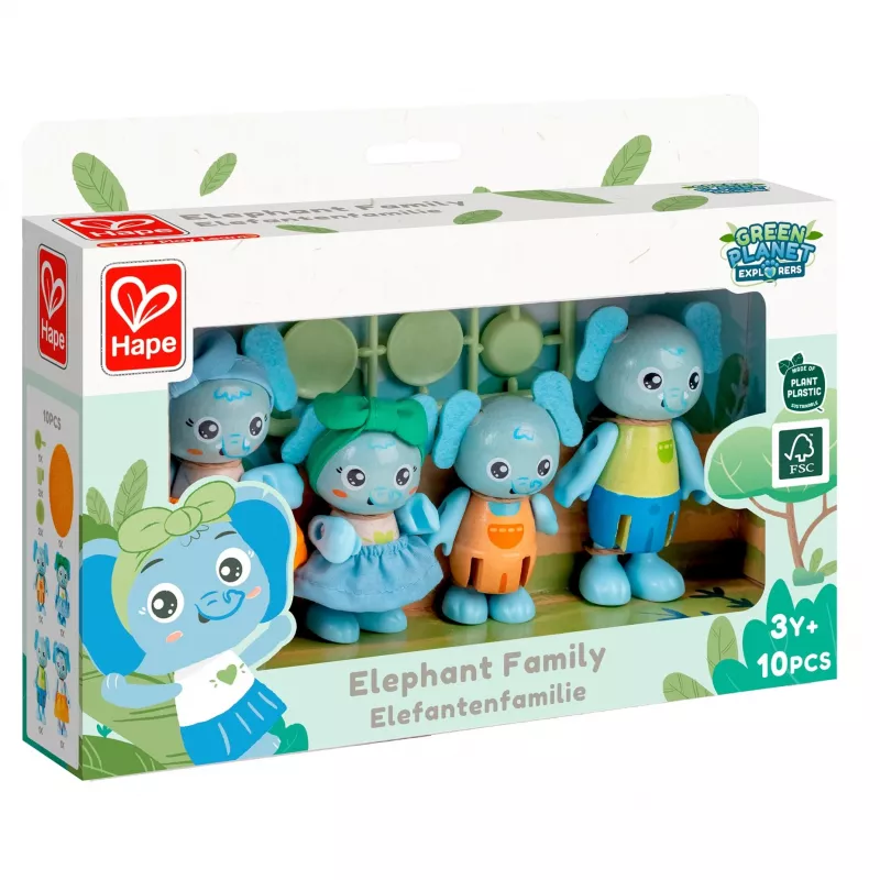 Hape dramblių šeimynos figūrėlės