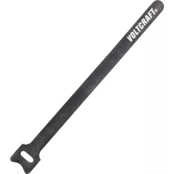 VOLTCRAFT Lipnusis kabelio raištis 200 mm x 12 mm tamsiai pilkas 10 vnt. (VC-10547725)