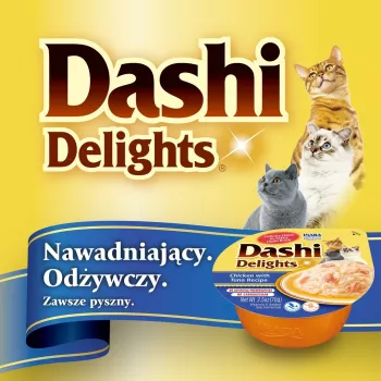 INABA Dashi Delights Vištiena sultinyje – skanėstai katėms – 70g