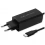 GaN nešiojamojo kompiuterio kroviklis QOLTEC 52419 65 W USB-C PD 5 V/20 V 3 A/3,25 A, 220–240 V, 1,8 m laidas, juodas