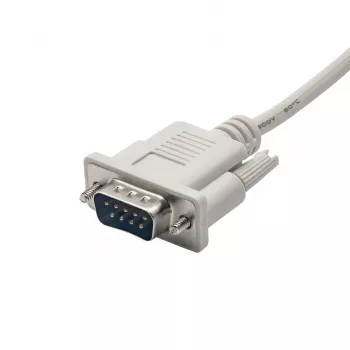 Serijinio kabelio lyties keitiklis Akyga AK-CO-03 — RS-232 į RS-232, 2 m, baltas, ABS korpusas, PVC apvalkalas