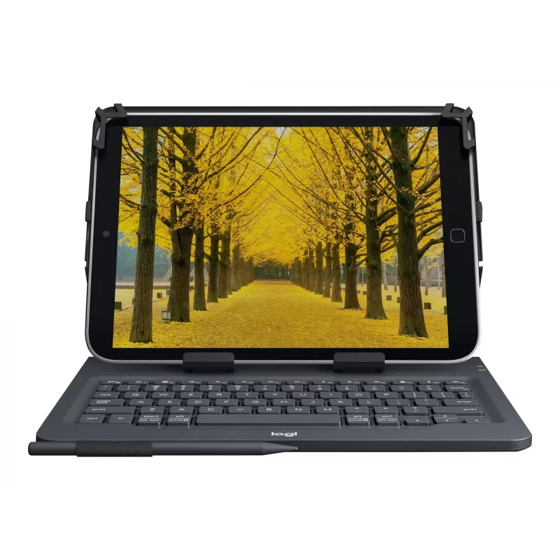 Logitech Universal Folio dėklas su integruota klaviatūra 9–10 colių planšetėms, itališkas QWERTY išdėstymas