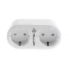 Tellur WiFi AC Dual Plug su energijos matavimu, 16A, 3680W