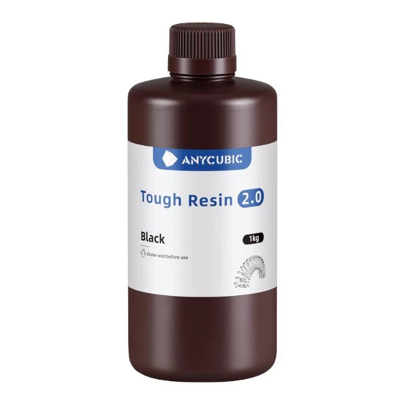 Fotopolimero derva AnyCubic Tough Resin 2.0 juoda 1 kg SRX2BK-101A