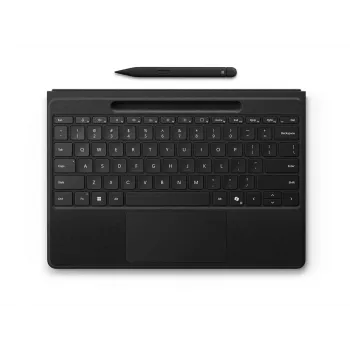 Microsoft Surface Pro Flex klaviatūra su liečiamąja pele ir Slim Pen dokstote, QWERTZ vokiška, Bluetooth, juoda (8YU-00006)